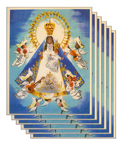 Retro invitation cards 41/2 x 6  Set of 6