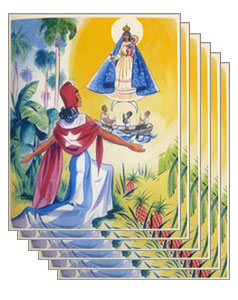 Retro invitation cards 4 1/2 x 6  Set of 6