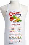 Cuban  recipe apron.