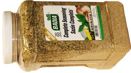 Badia complete seasoning.  Institutional  size  6 Lbs