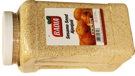 Badia sesame seed. Institutional   5.5 lb. jar