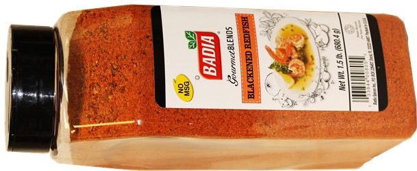 Badia blackened red fish gourmet blend.  1.5 lbs