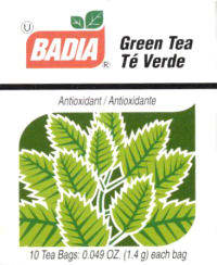Badia Green Tea 10 Bags
