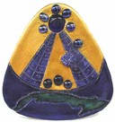 Caridad Del Cobre Vitral  By Bernardo 9 X 11 Inches