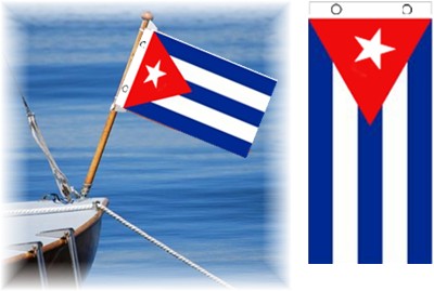 Boat flag with grommets. 12 x 18