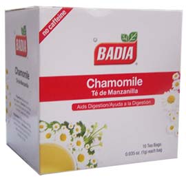 Badia Chamomile Tea 10 Bags