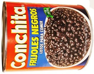 Conchita black beans. Ready to eat.  –  Institutional size can 6 Lb