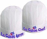 Le Cuban Chef hat. Disposable
