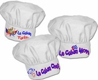 Le Cuban Chef  white hats.