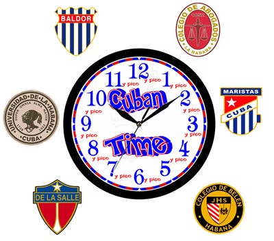 Cuban time wall clock
