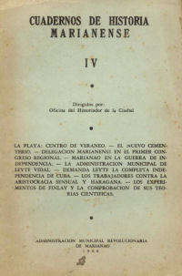 Historical Book Cuadernos De Historia Marianense Iv 1960