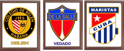 Cuban Schools .  9 x 12  wood plaque