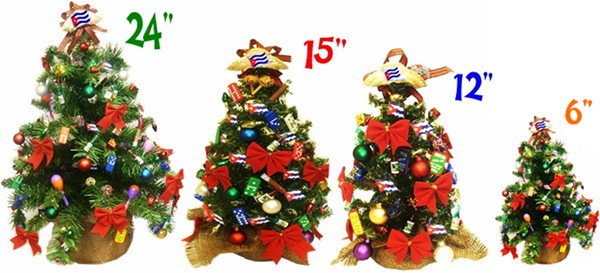 Beautifull Cuban Christmas Trees.  Available from 6  to 24