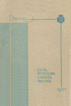 Directorio Social Prof., Comercial Industrial 1957 Ships For Only $9.99.