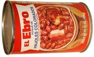 El Ebro small red beans potage with bacon and sausage .  15 oz