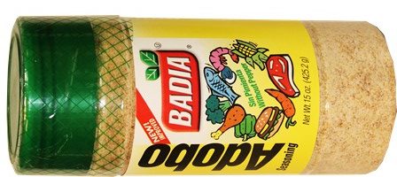 Badia  adobo seasoning wihtout  pepper 15 oz