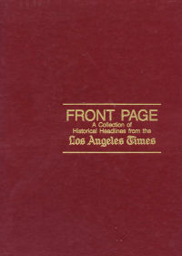 Historical Books Front Page – Los Angeles Times