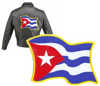 Cuban flag  patch. Large 6 x 8