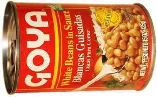Goya white beans in sauce 15 oz