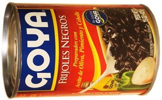 Goya black beans soup.  Ready to eat  15 Oz