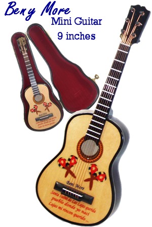 Beny More small guitar. 8 1/2 high.