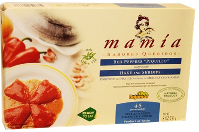 Mamia  piquillo peppers stuffed with hake and  prawns 8 oz