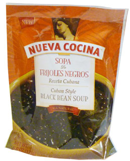 Black bean soup Cuban style Nueva Cocina, Mix ready to cook.  8 oz Serves 4 .