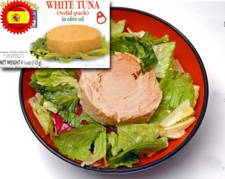 Palacio De Oriente white tuna in olive oil. 4 oz.  Imported From Spain