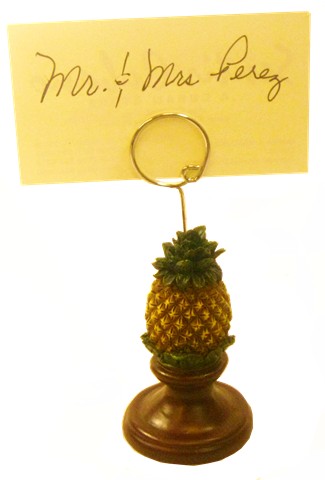 Party table place card tropical holder.