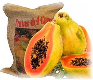 Fresh papaya fruit, Produce 1  Aprox  3. Lbs