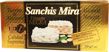 Turron de Alicante by Sanchis Mira  7 oz. Imported from Spain
