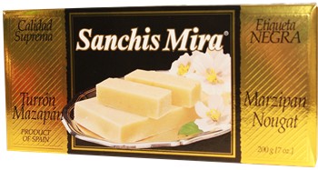 Turron de Mazapan by Sanchis Mira  7 oz, Imported from Spain.