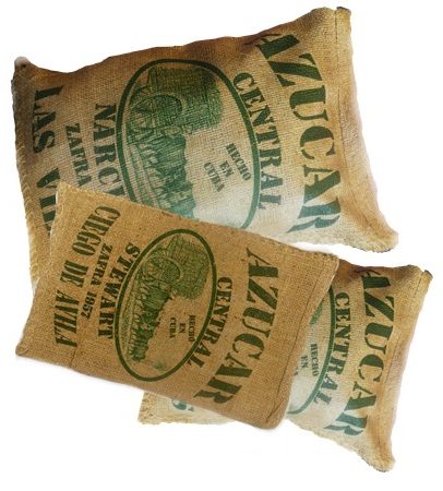 Large retro Cuban sugar sacks, 1950’s