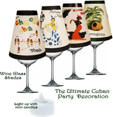 Cuban Wine Glass Shades.