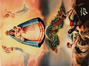 Caridad del Cobre ceramic tile 6  x 8