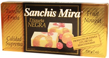 Turron de Fruta by Sanchis Mira  7 oz. Imported from Spain