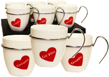 Provinces demitasse set with tray