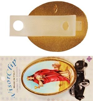 Visor clip with Santa Barbara for your car