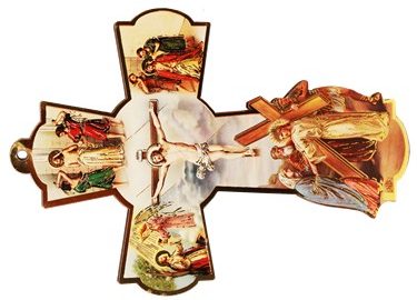 Wall cross, full color.  6  x  4