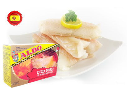 Bacalao a la  vizcaina  by  Albo (Codfish in Vizcaine Sauce) 4 Oz