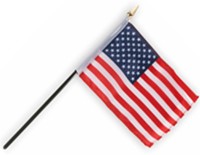 American  flag. 4 X 6 inches