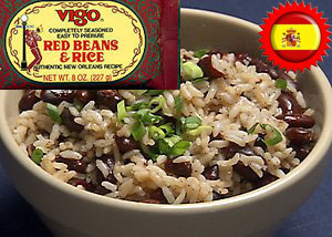 Vigo red beans and rice .  8 Oz