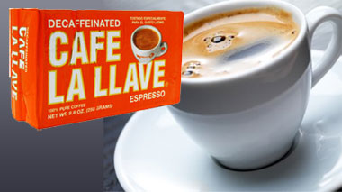 La Llave decaf Cuban coffe. 8.8 oz vacuum pack.