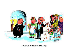 El Bautizo By Menendez. Hand Watercolored 8 1/2 X 11