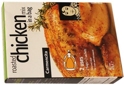 Spanish roasted chicken seasoning in a bag by Carmencita