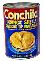 Conchita orange shells in syrup.  16 oz