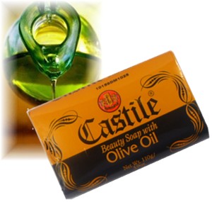 Castile soap with olive oil. 3.9 oz
