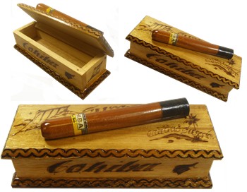 Cigar box. Wood , Hand made