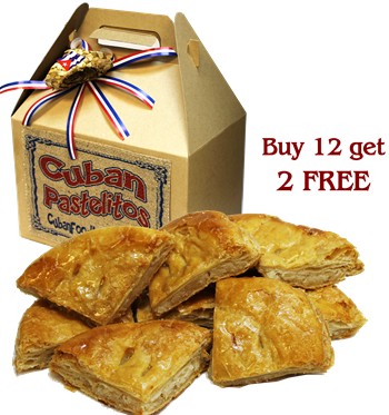 Coconut pastelitos. 12 pastelitos + 2 FREE