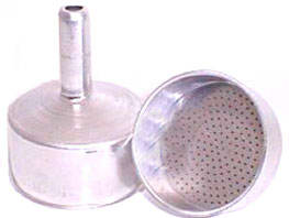 Replacement funnel for aluminum coffee makers. 1, 3, 6 and 9 cups